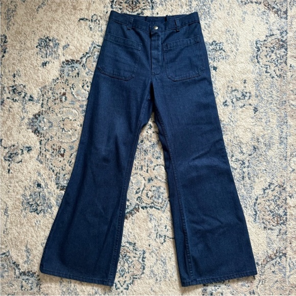 Navdungaree Other - Navdungaree Vintage 90s Navy Bell Bottoms Utility Trousers Jeans, Size 31